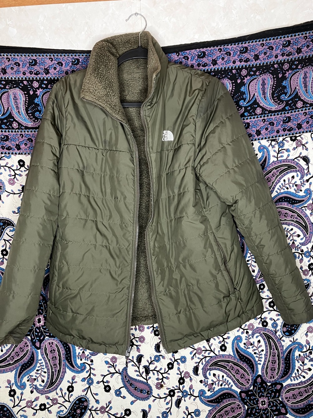 North Face Mossbud reversible jacket L women’s